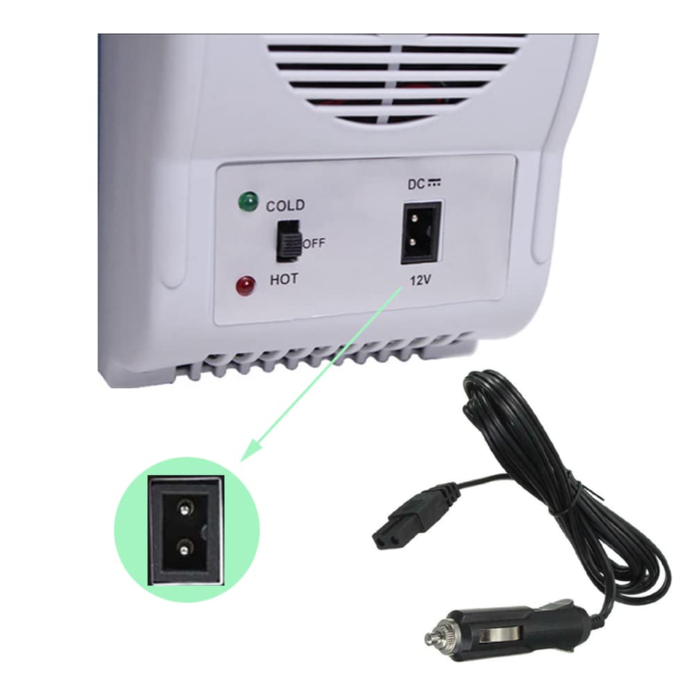 F39C Câble réfrigérateur Voiture 12V/24V DC 2 Broches vers Allume-Cigare 5m – câble Alimentation Camping Auto Mini frigo