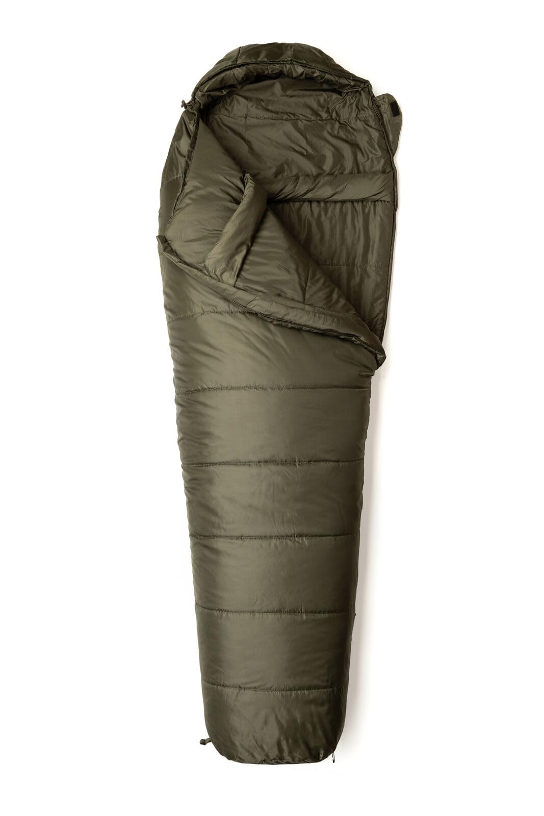 Snugpak Sleeper Lite WGTE Mumienschlafsack mit isolierter Isolierung, verstellbare Kapuze, Schulter-Schikane, Seitenreißverschlüsse, Anti-Verhakter Reißverschluss für Camping und Wetter
