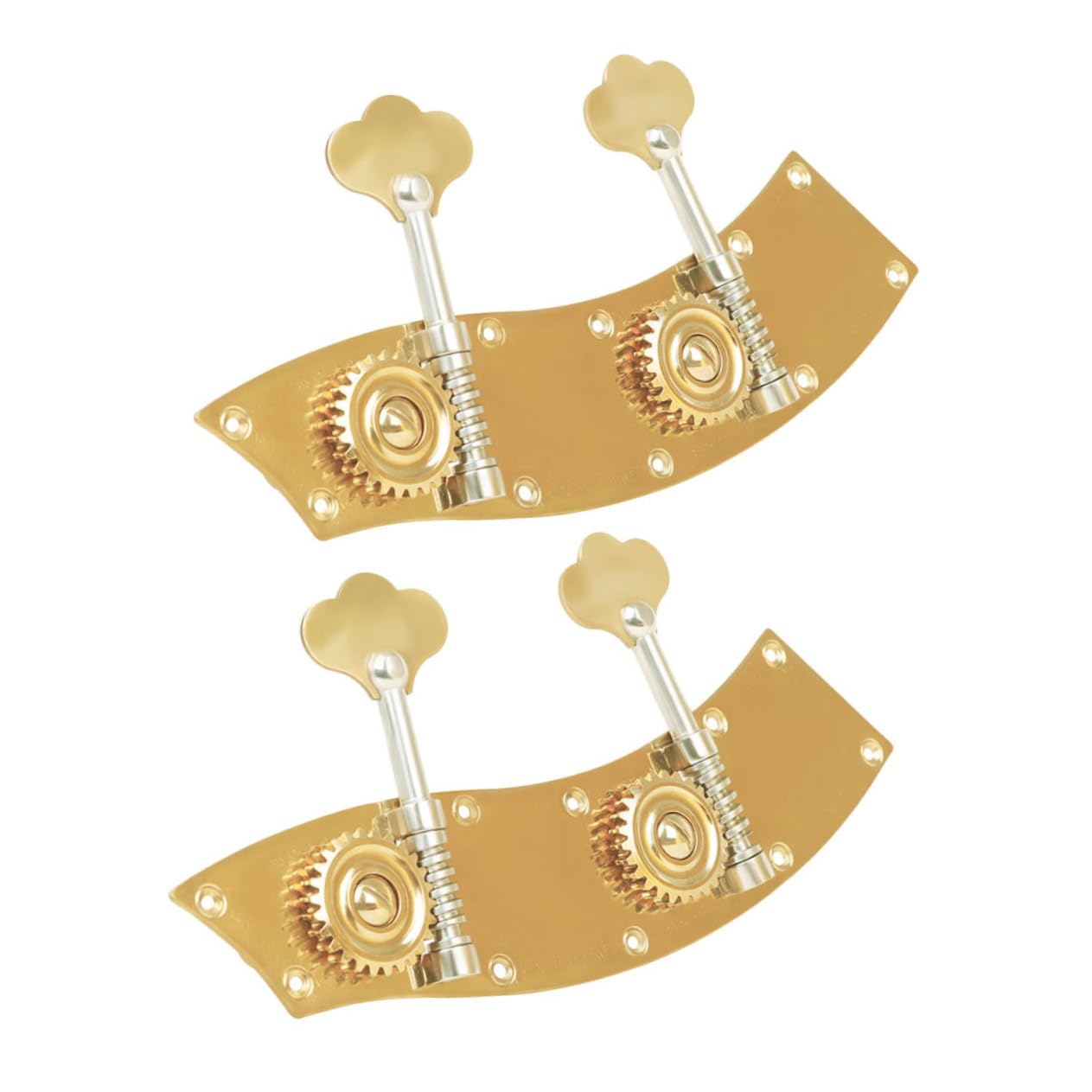 HANABASS 2Pcs Lightweight Double Bass Tuning Pegs Durable String Button Tuners for Enhanced Sound Quality Stability Golden Finish Double Bass Accessories