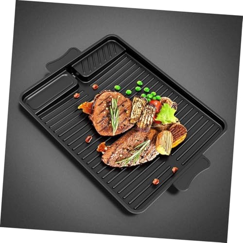 Cuisson sans éclaboussures grâce à la plaque à griller rectangulaire propre - 2
