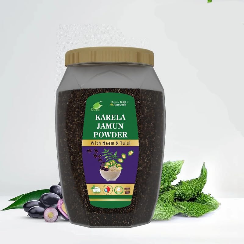Cura Mahaveer Karela Jamun Powder With Neem & Tulsi 250gm Pack of 2