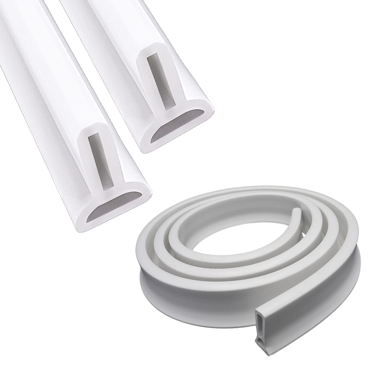 Collapsible Shower Threshold Water Shower Barrier For Bathroom And Kitchen, Keep Water No Leakge (80")