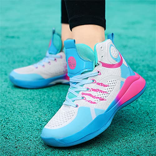 Sanearde Boys Grils Basketball Shoes High Top Youth Fashion Lightweight Volleyball Sneakers Comfortable Non-Slip Footwear4