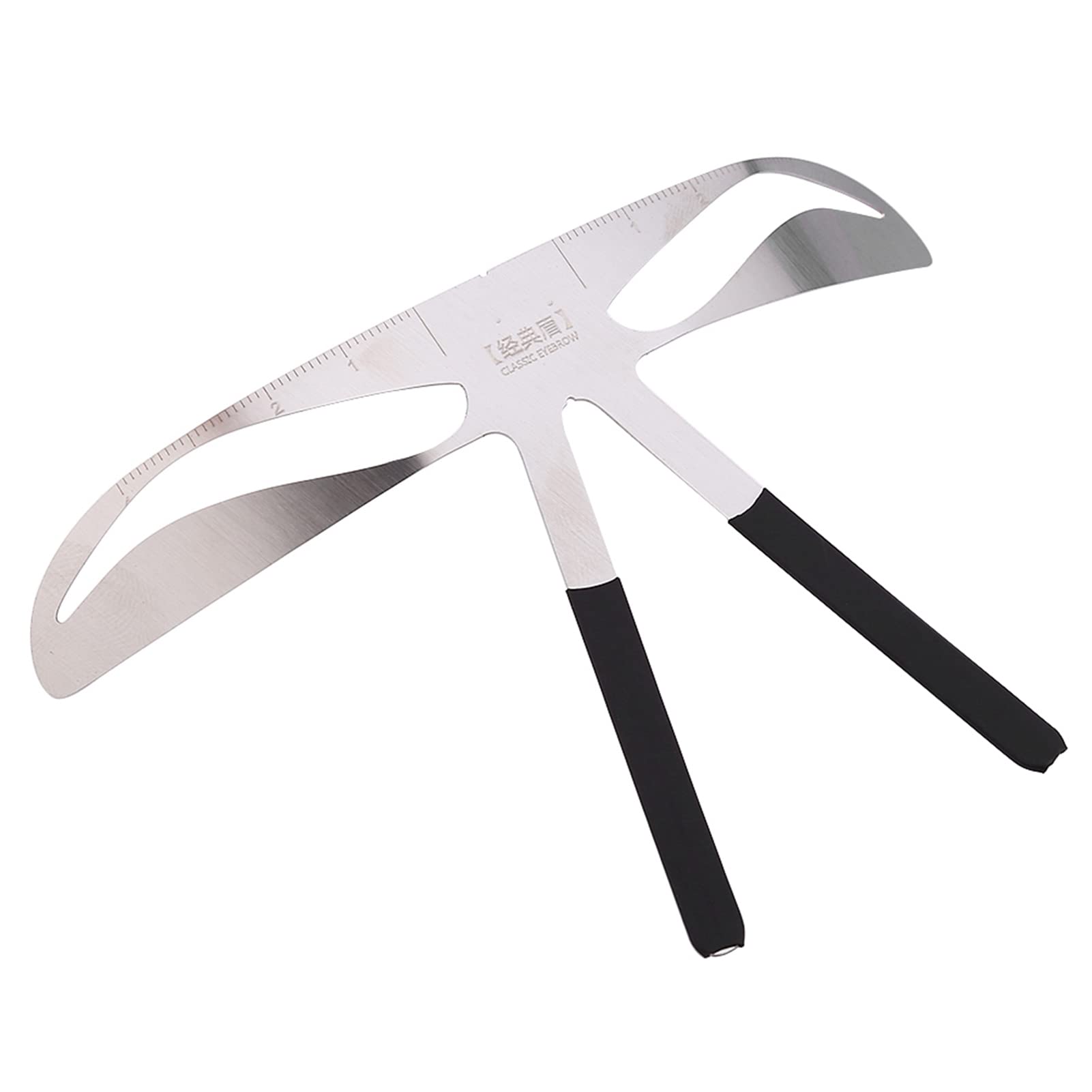 Photo 1 of Stainless Steel Eyebrows Stencil, 3-Point Eyebrow Template Eyebrow Balance Ruler for Women Gifts