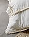 Flber Ivory Duvet Cover Tufted Boho Bedding Comforter Queen Size, 86in x90in