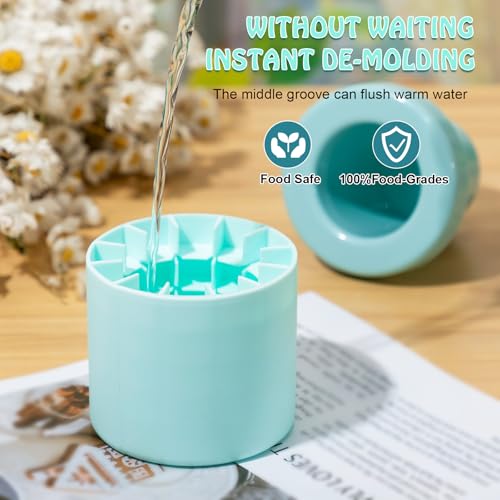 Mumufy Molde de Cubos de Hielo de Silicona Cilíndrico 4 Pzs miniatura 4