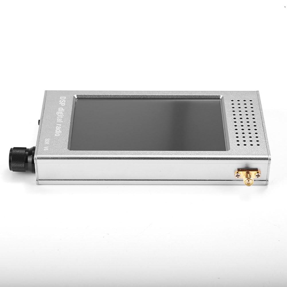 SDR-V5 Kurzwellenradio, Radio V5 mit Options 1.10d Firmware, 192-kHz-Echtzeit-Spektrumanzeige, Vollbandempfang für Kurzwellenüberwachung, Flugfunkempfang (Silber)