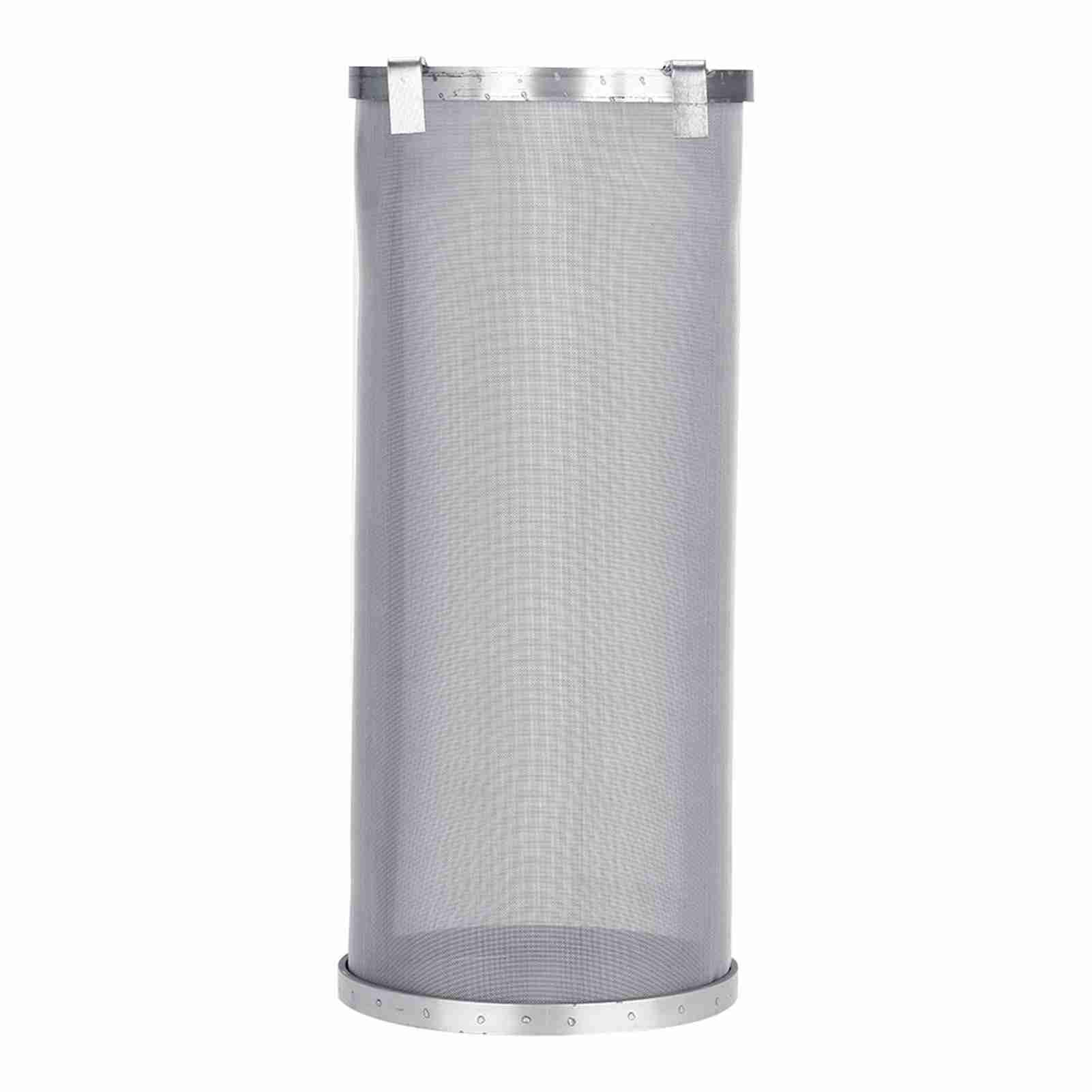 Filtre à Bière 300 Micron Maille avec Crochet (Argent, 15 * 35cm) | Accessoire Brassage Maison pour Filtrer Les Brasseries Maison Vin Les Fûts