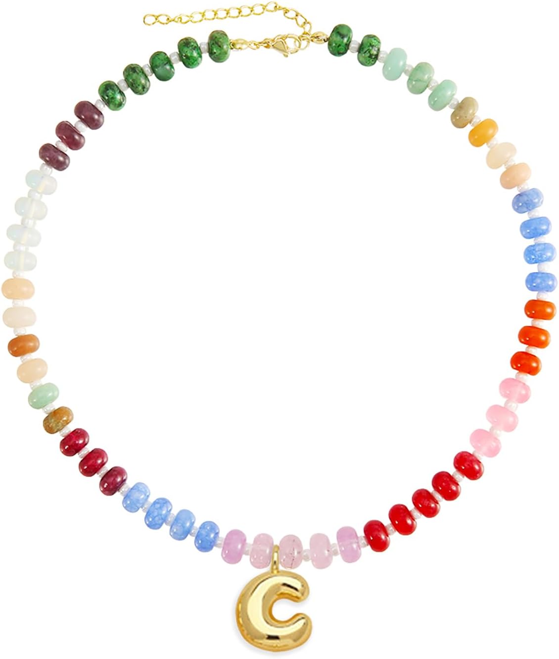 Trendy bubble letter pendant necklace perfect Christmas gift idea