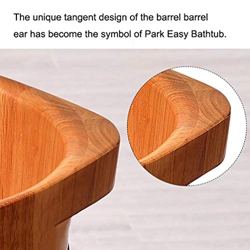 Tina de madera para baño de pies 38 cm diámetro x 22.5 cm alto miniatura 7