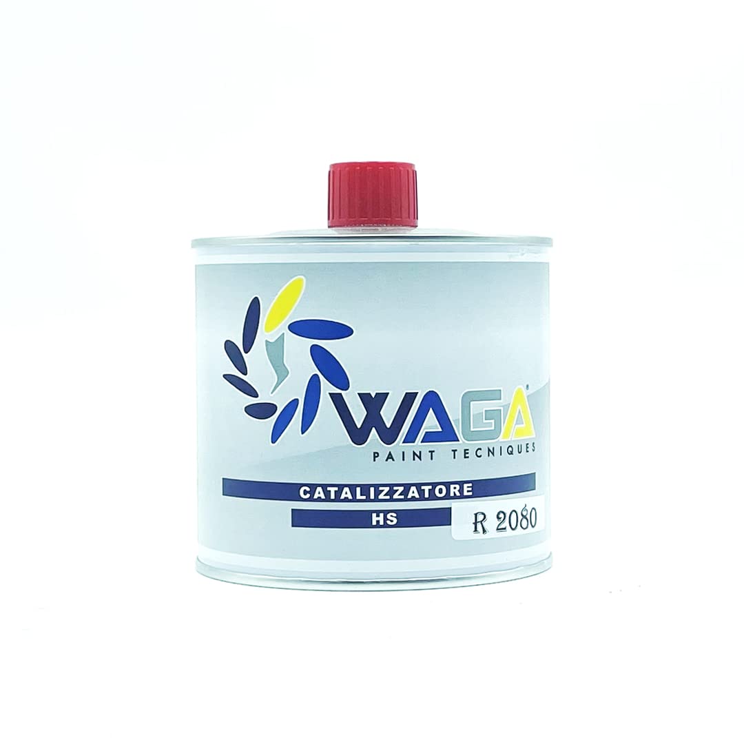 Waga Paint Tecniques – Catalizador HS 2080, 500 ml, profesional, para pintura de carrocería, coche, moto, caravana (estándar)