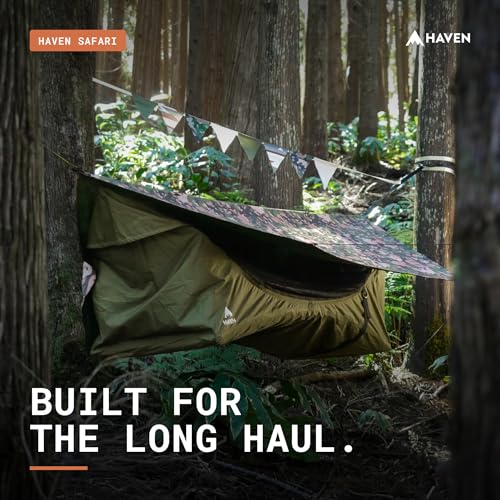 Image of Haven Tents Lay Flat Hammock Tent - Waterproof Camping Hammock with Mosquito Net, Insulated Pad and Rainfly - Haven Tent, Haven XL, Haven Safari
