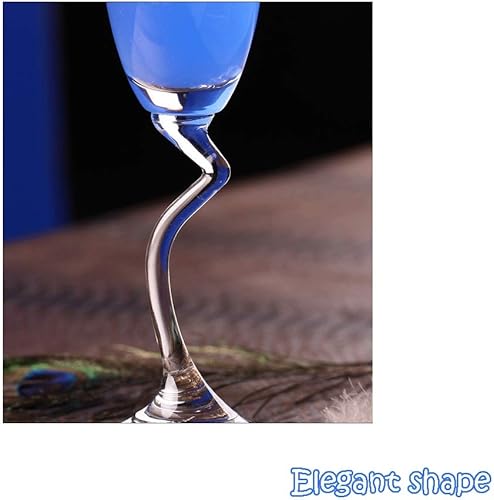 Miniatura 4 de Vasos de vidriovasos de vidrio para cóctel, diseño elegante, copa de vino tinto, copas de jugo, vasos de jugo reutilizables y duraderos de 5.46 onzas