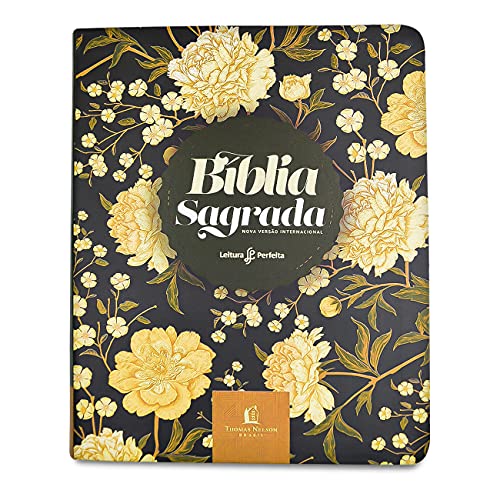 Bíblia Sagrada Nvi, Couro Soft, Flores, Espaço Anotações, Leitura Perfeita