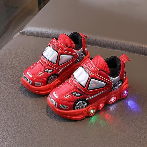 Baby Light Up Shoes Casual Cartoon Car Sneaker Kids Sports Shoes Light Up Shoes for Boys Toddler Girl Tennis Shoes2