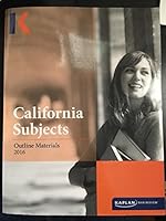 California Subjects: Outline Materials 2016 1506211259 Book Cover