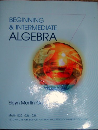 Beginning & Intermediate ALGEBRA/ 5th Edition 1256685240 Book Cover