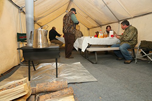 Camp Chef Alpine CS14 Heavy Duty Cylinder Tent Cabin Stove with damper and side shelves - Image 6