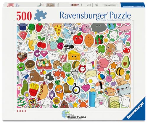 Ravensburger - Puzzle 500 pièces - Stickers Kawaii