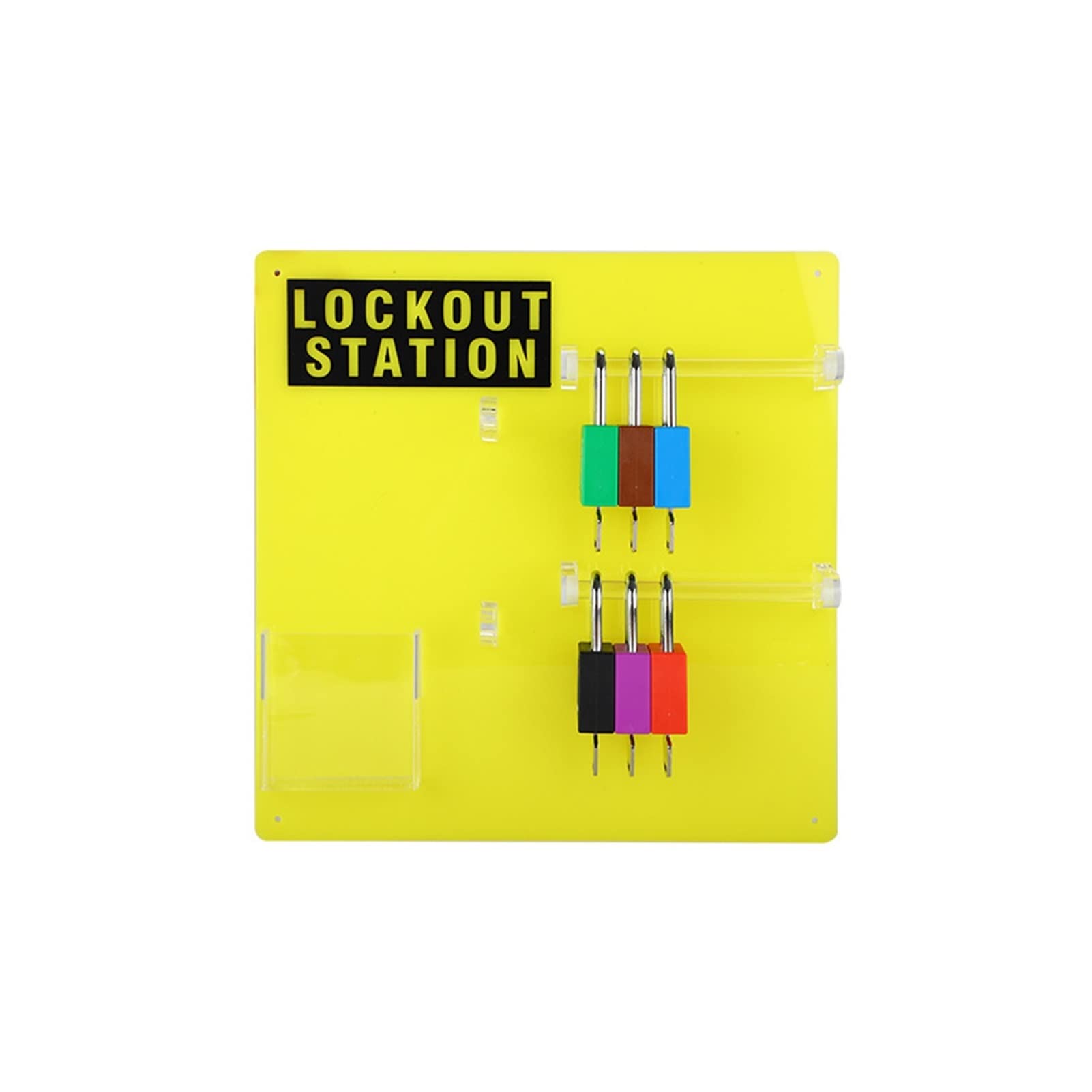 Flyafish Security Lock Management Station Acrylic Plate Lock Station Lockout Tagout Collective Lock Station Lock Kit