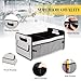 JiatuA Car Trunk Organizer, Car Organizers and Storage Collapsible Multi Compartment Container Box, Adjustable Car Accessories for SUV Sedan Truck, Standard Size, Grey