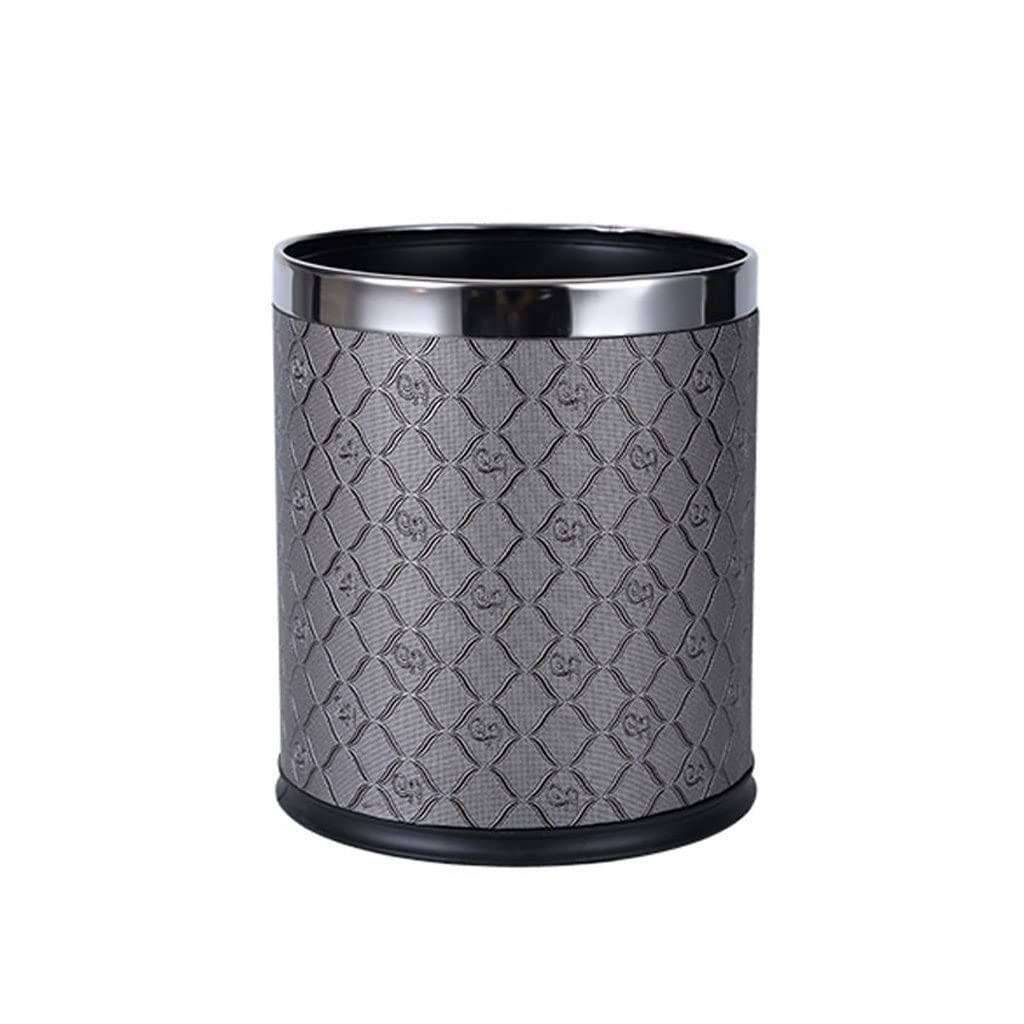 Poubelle de bureau double couche qui cache le sac plastique 10L