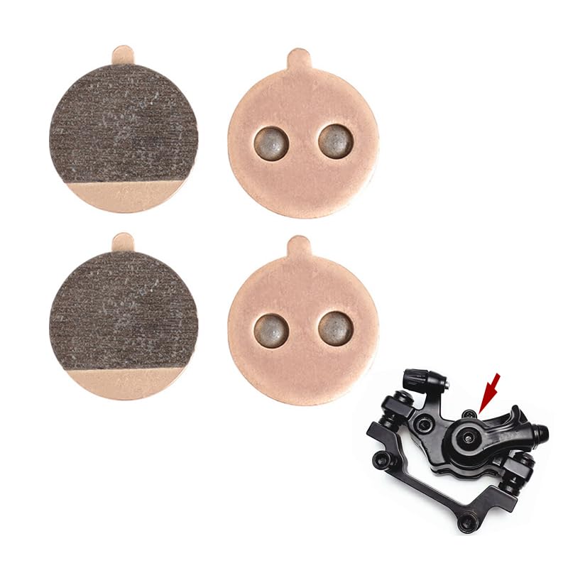2 Pares Pastillas de Freno Sinterizadas para Patinete KUGOO M4 Pro y SmartGyro Speedway v3, Repuestos de Alta Resistencia para Freno de Disco, Resistente al Desgaste y de Alto Rendimiento