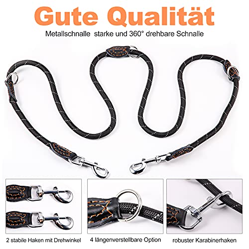 Guinzaglio per Cani, Cani di Grossa Taglia, Doppio...