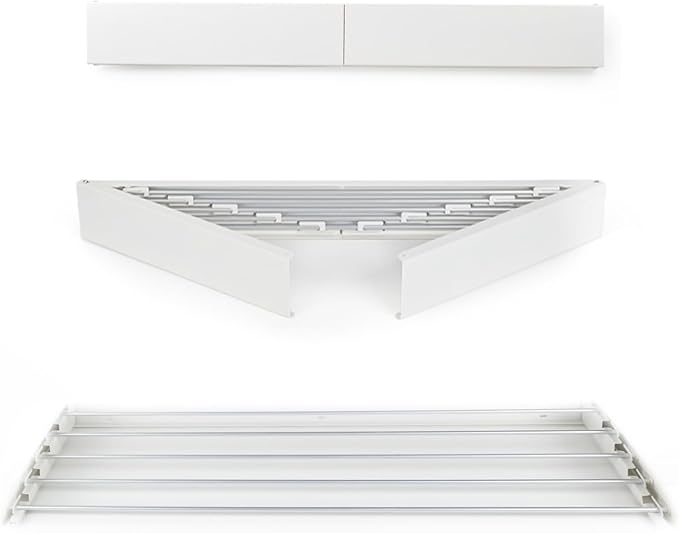 Stendibiancheria Retrattile Da Parete 4.2m | Doppia Fila | Bianco | Per Balcone E Bagno | Cavo Acciaio Inox - Foto 12