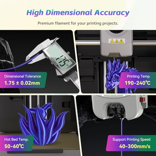 Image of FLASHFORGE Silk+ PLA Filament 1.75mm Blue, Silky Texture 3D Printing Filament, Enhanced Layer Adhesion with Stunning Surface Finish; Chrome-Like Brilliance and Silk-Smooth Perfection