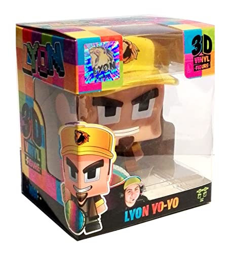 ToysWorld Lyon Gamer 3D Vinyl Figure Personaggio New Model Da Collezione 15cm in confezione + Omaggio Portachiave Gioco Cubo