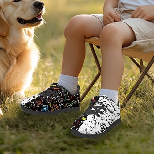 Micoklinlin Kids Sneakers Boys Girls Lightweight Strap Athletic Running Shoes Comfort Running Jogging Tennis Sport Shoes2