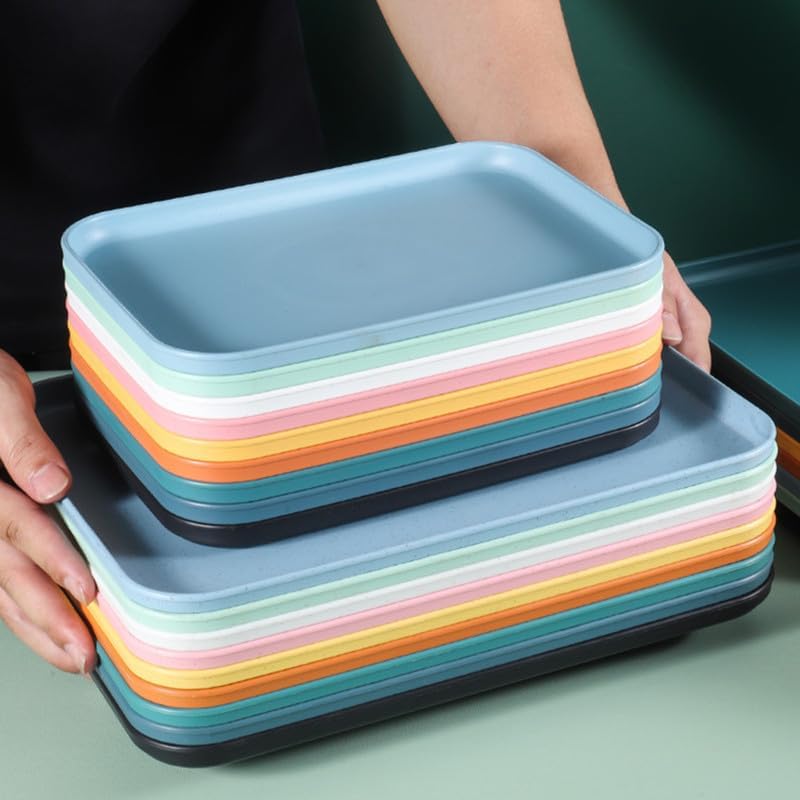 sourcing map 4 vassoi da portata in plastica, 30 x 21 cm | FindTheDeal