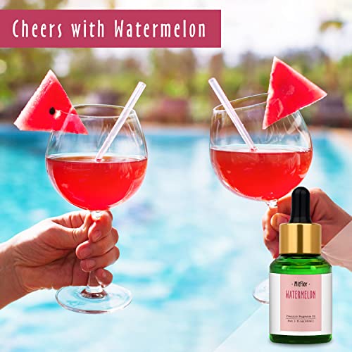 Image of Watermelon Fragrance Oil, MitFlor 30ml Single Scented Oil, Large Size Premium Fragrance Oil for Soap & Candle Making, Fruity Diffuser Oil Scents