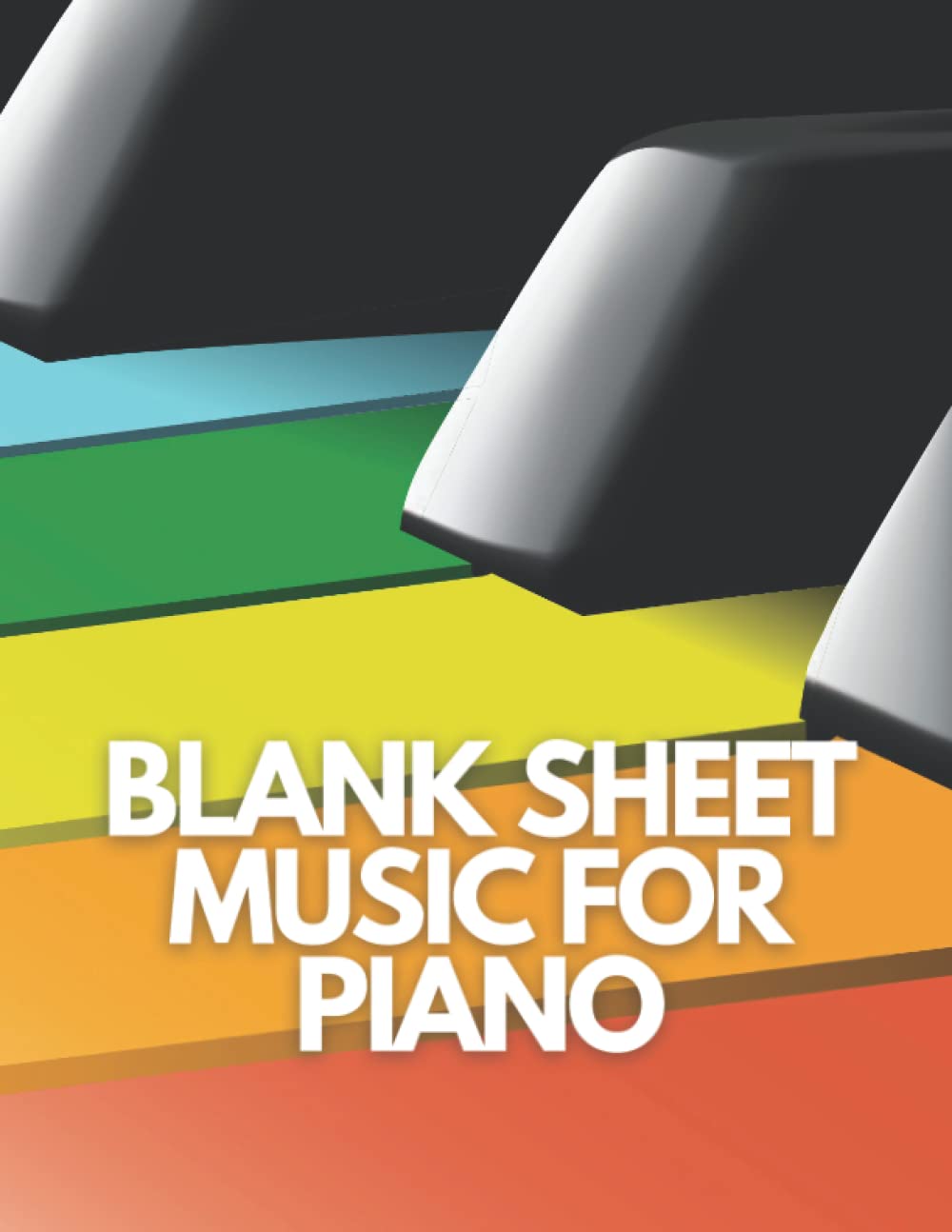 Blank Sheet Music For PIano: 12 Plain Staffs, Staves For Piano Scores