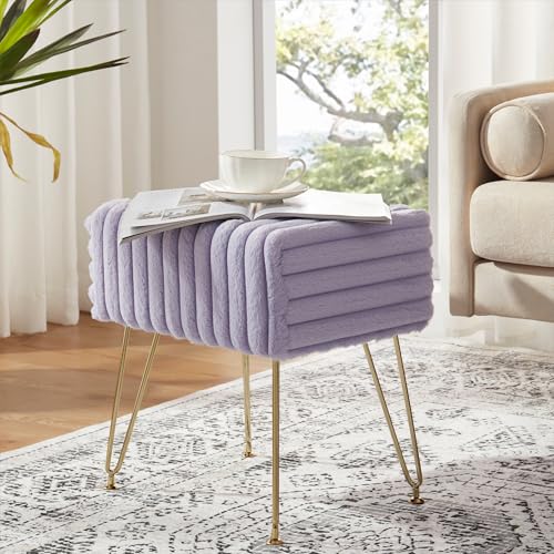EBENCHICO Faux Fur Stool