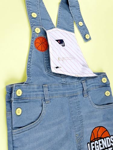 Image of KiddoPanti Boys Denim Dungaree Pant