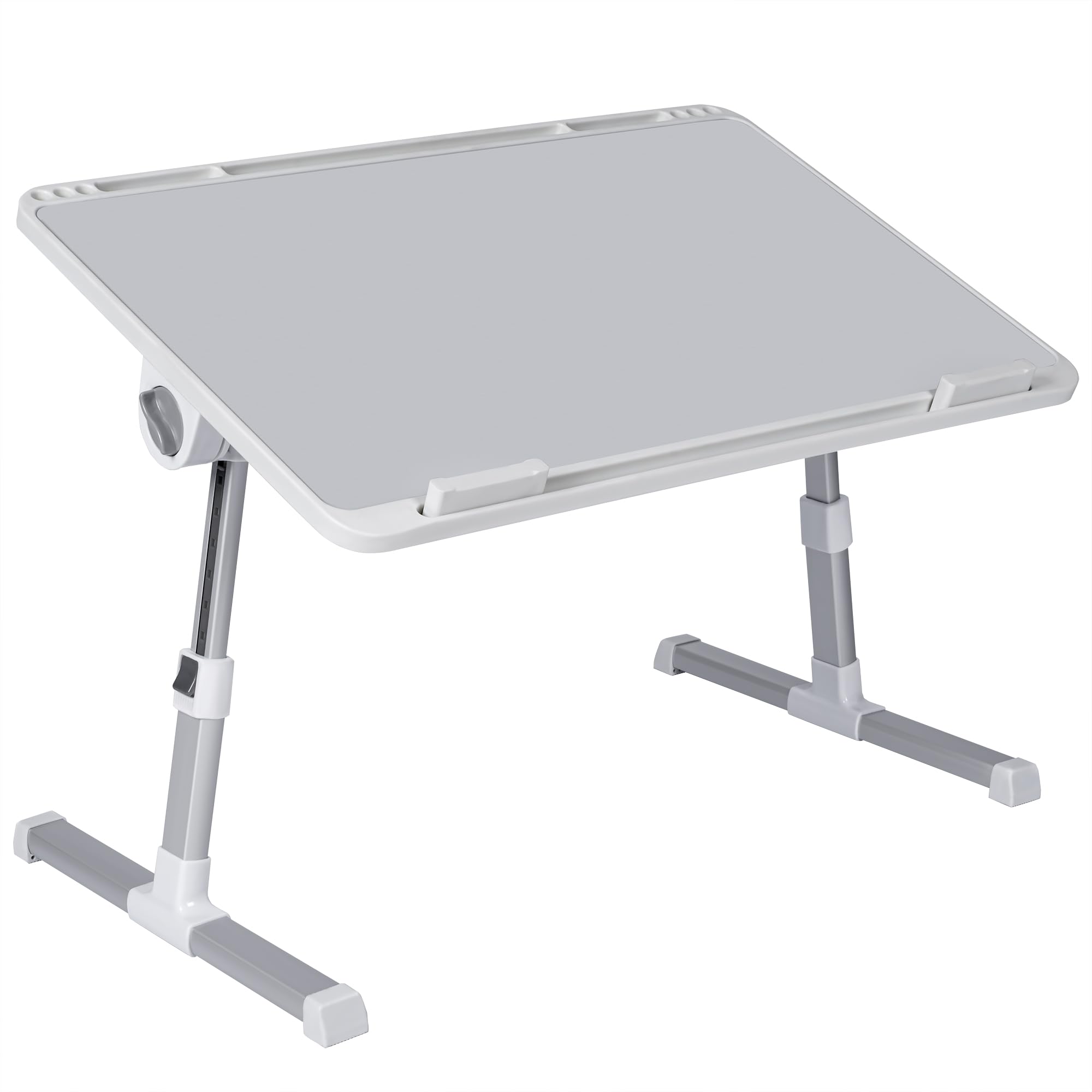 Mesa Auxiliar Plegable 60x40cm para Ordenador Regulable en Altura