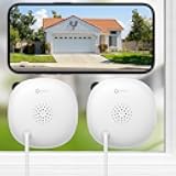 2K No Drill Window Camera-2 Pack Cameras for Home Security Indoor & Outdoor Monitoring thru Glass, Anti-Glare Color Night Vision, Human Detection, 24/7 Recording, Space-Saving, Ideal for Apartment, K1