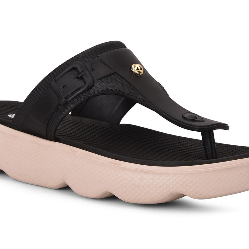 Image of ACTION Women's Thong Flip-Flops | Comfortable, Stylish Footwear for Everyday Use | Lightweight, Cushioned Footbed, Non-Slip Sole | Perfect for Summer, Beach, and Casual Wear