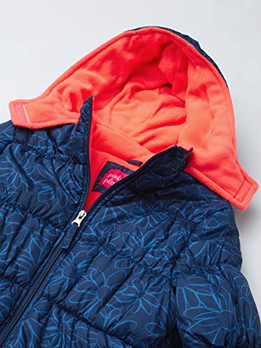Pink Platinum Girls\' Puffer Jacket, Navy, 10/12