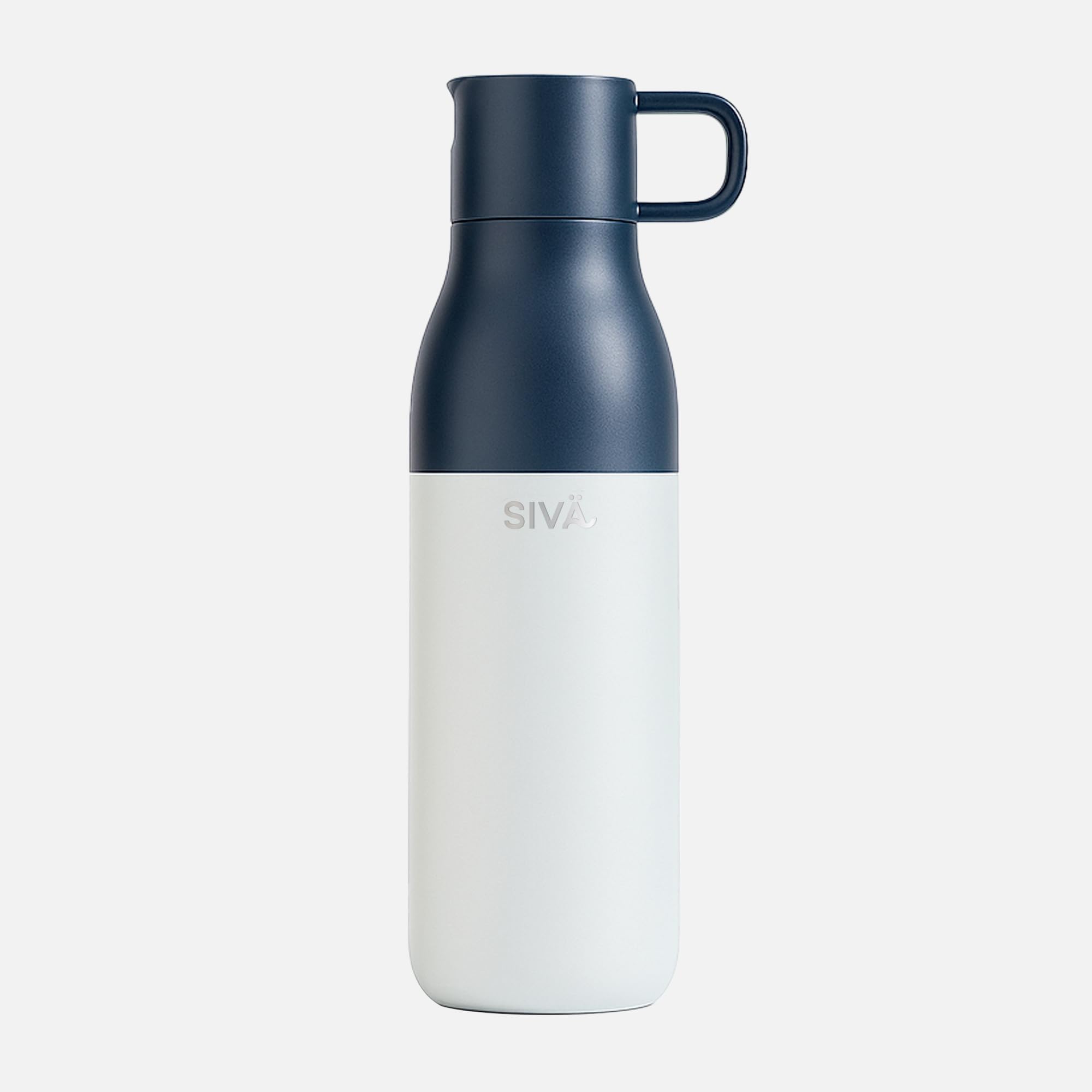 Botella Hermética e Isotérmica | Botella de Acero Inoxidable Duradera con Filtro Natural de Carbón | Termo | 740 ml | 12h frío & 8h calor | Azul