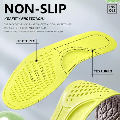 XINIFOOT 6 Pares Plantillas Antiodor para Calzado Hombre US 8-11 miniatura 3