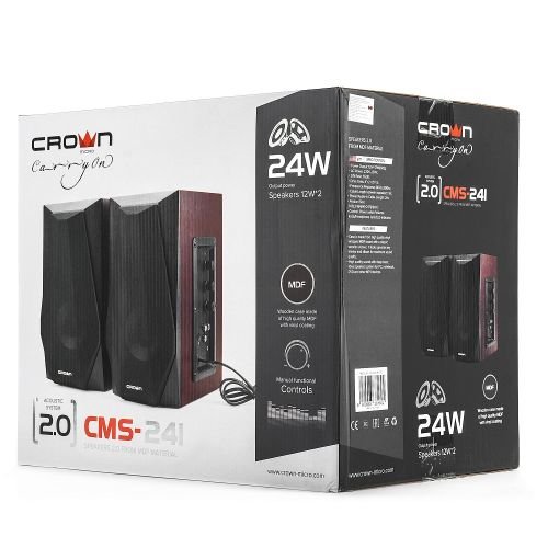Crown Micro Altoparlanti per PC 24W in Legno