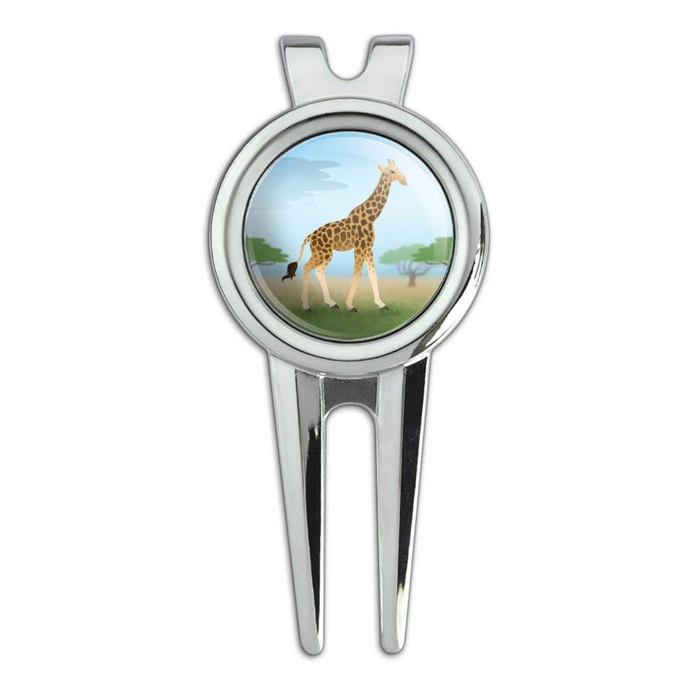 GRAPHICS & MORE Giraffe in Africa Golf Divot Repair Tool and Ball Marker
