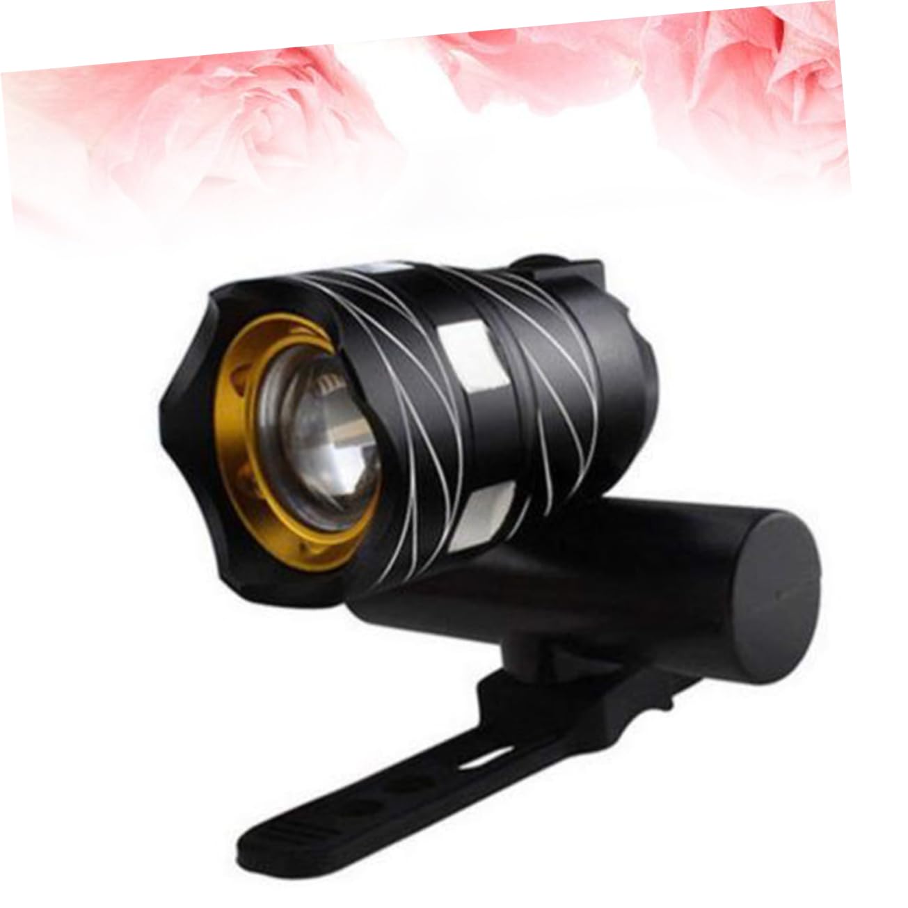 POPETPOP Mountain Bike Headlight Night Light for Cycling Front Lamp for Road Biking City Commuting Compact Design for Versatile Usage Black Bicycle Light