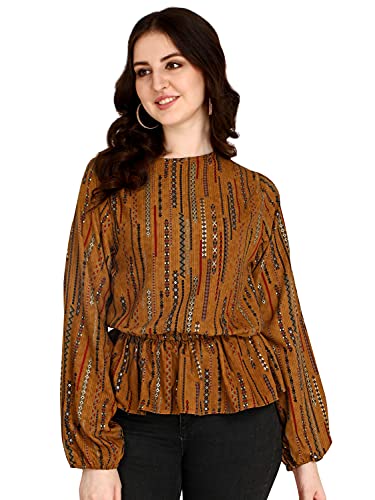 Image of DHRUVI TRENDZ Women's Cotton Regular Fit Top
