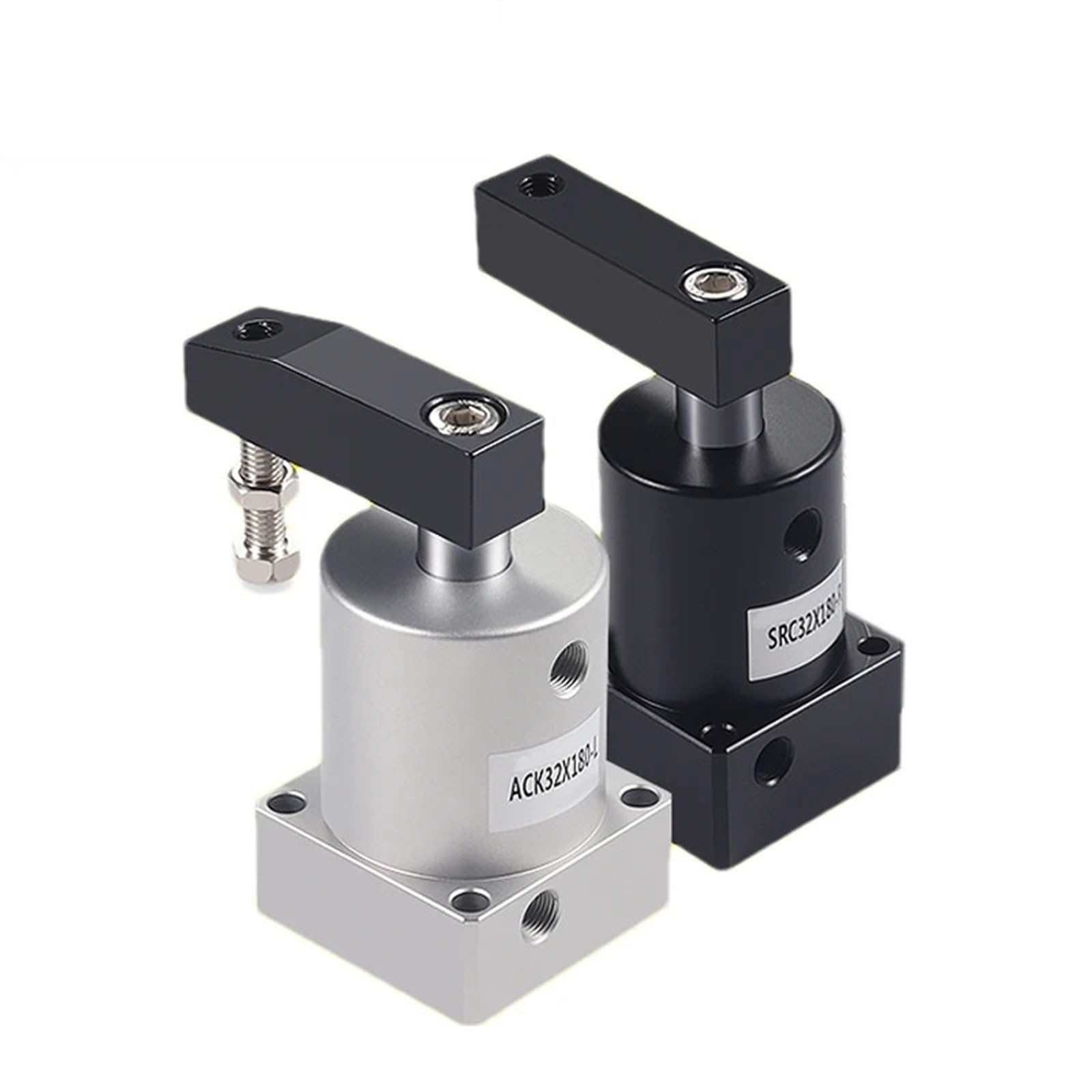 Rcgknnmuz Ack63 Pneumatic Rotary Clamping Air Cylinder Ack25 Ack32 Ack40 Ack50 Src25 Src32src40 Src50 Src63 1Pcs(,-90R)