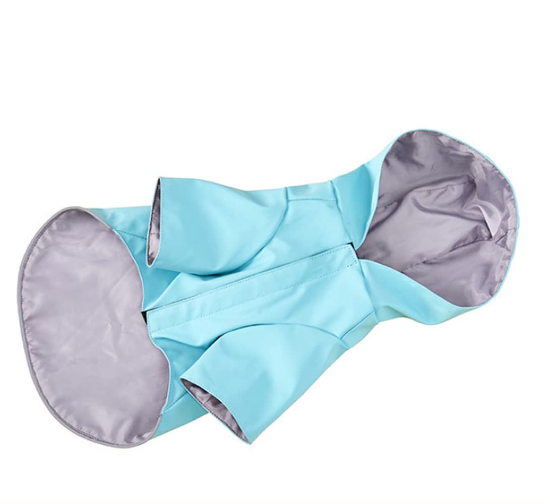 Chubasquero para Perros, Poncho Impermeable con Capucha for Perro, Ropa de Dos Patas, Chaqueta, for Cachorros y Perros Grandes(Blue,XL)