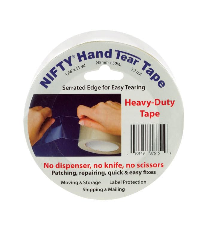 Nifty Serrated Heavy-Duty Tape, 1.88-Inch x 55-Yard